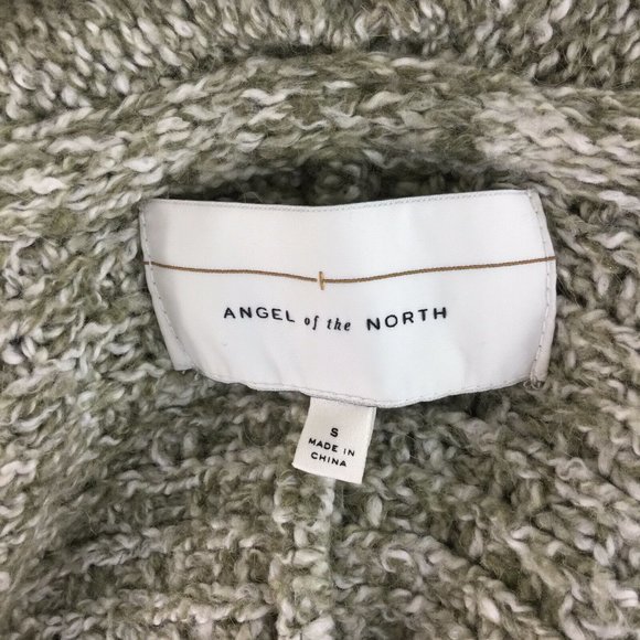 Angel of the North Green Marled Cardigan Sweater - Picture 6 of 10